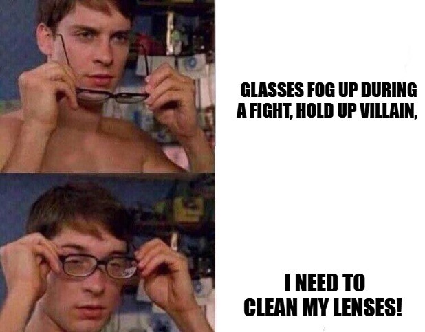 Spiderman glasses Meme