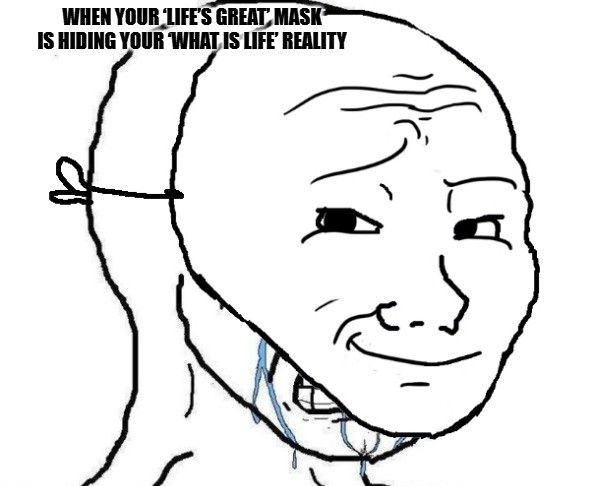 Crying Behind Mask Memes