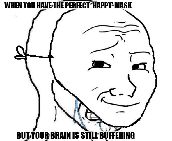 Crying Behind Mask Memes