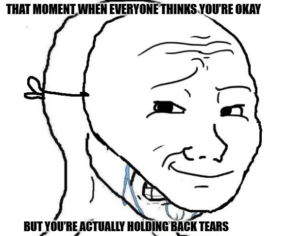 Crying Behind Mask Memes