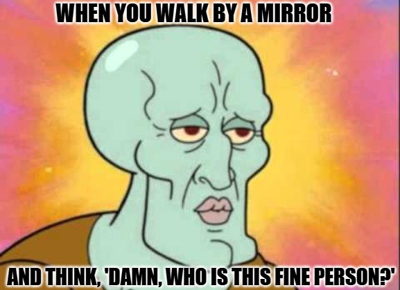 Handsome Squidward Meme