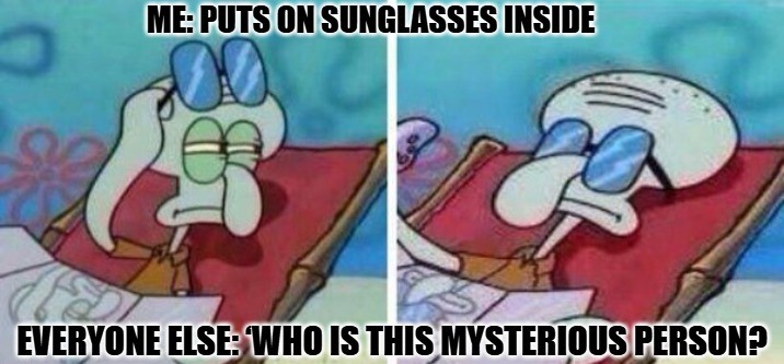 Squidward Sunglasses Meme