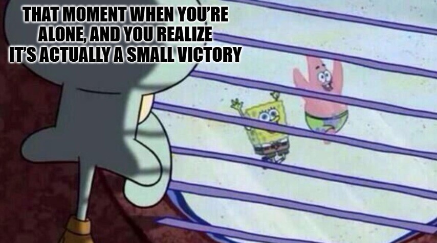 Squidward Alone Meme