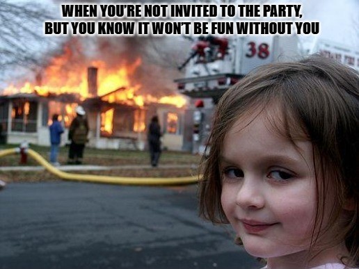 little girl fire meme