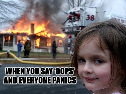 little girl fire meme